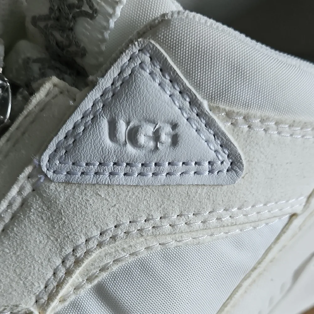 UGG CA805 Women's White/Cream Zip Sneakers - Picture 5 of 16